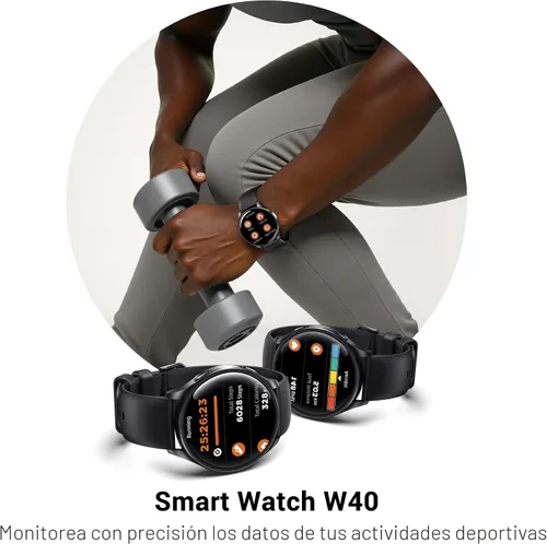 Miniatura 6 de IOWODO Reloj inteligente para mujeres y hombres, pantalla AMOLED ultra clara de 1.43", rastreador de actividad física con monitor de frecuencia