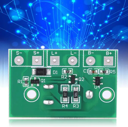 Miniatura 9 de Módulo de carga de energía solar Controlador de lámpara solar Placa de circuito de control de batería de litio de 3.7 V con control de luz