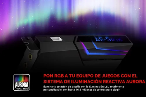 Miniatura 4 de Creative Sound BlasterX AE-5 Plus SABRE32-class Tarjeta de sonido PCIe de alta resolución para juegos de clase SABRE32 de 32 bits/384 kHz y DAC