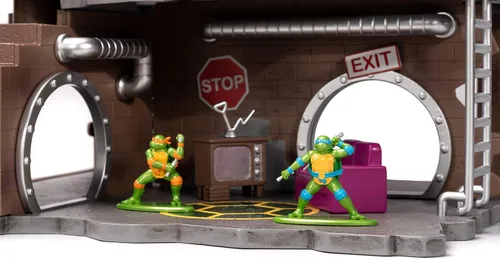 Miniatura 5 de Jada 34679 - Juego de diorama de tortuga ninja con figuras y vagón de fiesta Nano Scene Series