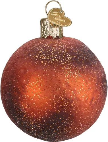 Miniatura 2 de Old World Christmas - Adorno de vidrio soplado de Marte para árbol de Navidad, decoración de vacaciones hecha a mano, colección del espacio exterior