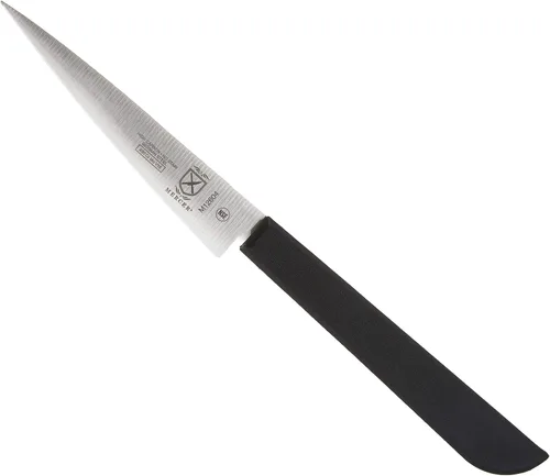 Mercer Culinary M12604 Cuchillo tailandés para tallar, 4 pulgadas, negro