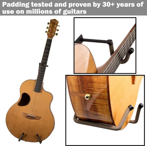 Miniatura 4 de String Swing Soporte de guitarra horizontal para instrumentos de cuerpo ancho - 3" Slatwall