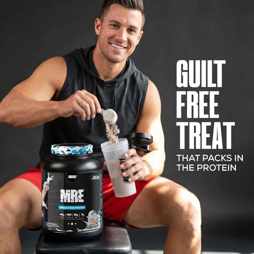 Miniatura 6 de REDCON1 MRE Proteína en Polvo, Fudge Brownie - Mezcla de Proteína de Reemplazo de Comida Hecha con Aceite MCT y Alimentos Completos - Proteína
