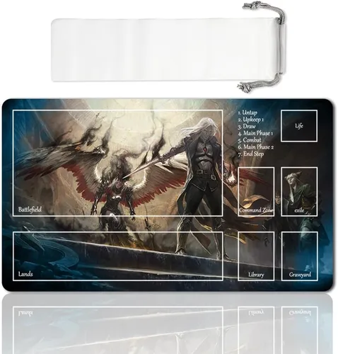 Miniatura 8 de Juego de mesa MTG Playmat Games Tamaño 60X35 cm CCG Compatible para TCG RPG CCG Play Mats (Ajani Steadfast-Zone)