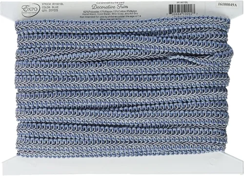 Miniatura 11 de Trims by The Yard Alice - Borde trenzado tejido clásico, ribete versátil de 1/2 pulgada para coser, ribete decorativo lavable para disfraces, Natural