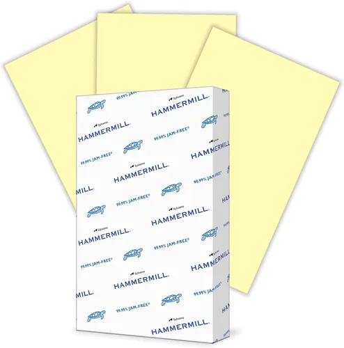 Miniatura 41 de Hammermill Papel de color, papel de impresora crema de 20 libras, 8.5 x 11-1 resma (500 hojas), fabricado en los Estados Unidos, papel pastel