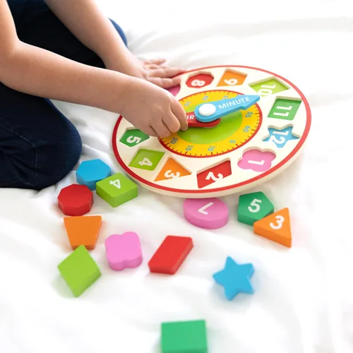 Miniatura 8 de melissa & doug reloj de clasificación de formas, Versión estándar, Multicolor