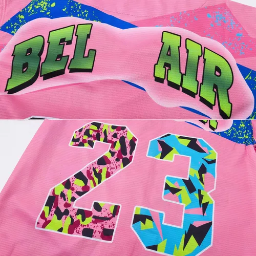 Miniatura 6 de Bel Air - Camiseta de béisbol, ropa de hip hop de los años 90 para hombres y mujeres, camiseta de manga corta para fiesta