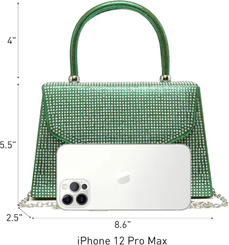 Miniatura 98 de Dasein Bolso de noche para mujer, embragues de fiesta, bolsos de boda, cóctel, baile de graduación, bolsos con purpurina esmerilada