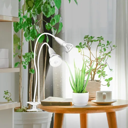 Miniatura 6 de SANSI Luces LED de Cultivo para Plantas de Interior, 300W Espectro Completo Luz de Cultivo con Clip de Cuello de Cisne con Tecnología Cerámica, 20W