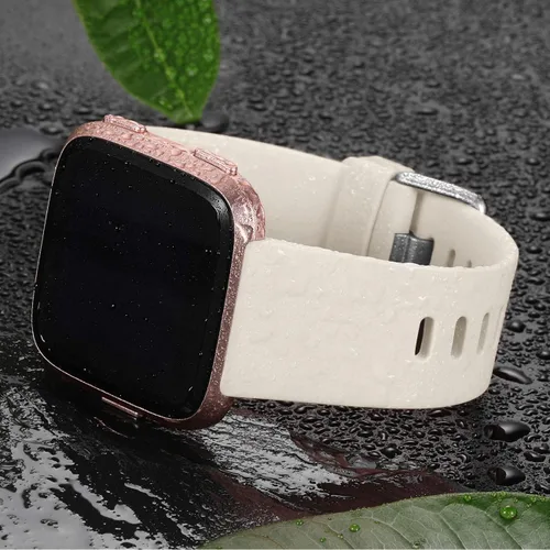Miniatura 2 de Wepro Correa compatible con correas Fitbit Versa 2 para mujeres y hombres, correa suave compatible con bandas Fitbit Versa, correa deportiva Beige