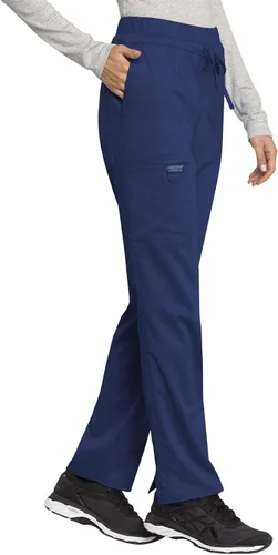 Miniatura 6 de Pantalones quirúrgicos suaves, elásticos y de estilo cargo con cordón para mujer, de la colección Workwear (modelo WW105)
