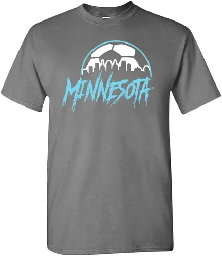 Miniatura 11 de Xtreme Apparrel Camiseta Team City Skyline para los aficionados al fútbol New York - Camisa azul marino