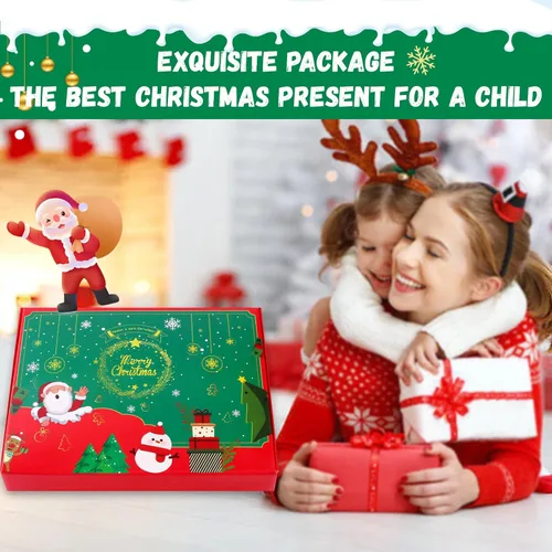 Miniatura 6 de YCoisini Árbol de Navidad de fieltro para niños pequeños, mi primer árbol de Navidad para niños de 0,9 m, 34 adornos para colgar en la pared