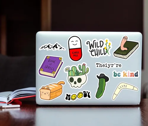 Miniatura 9 de Etiqueta engomada personalizada con nombre personalizado, etiqueta engomada de texto para laptop, botella de agua, teléfono, ventana