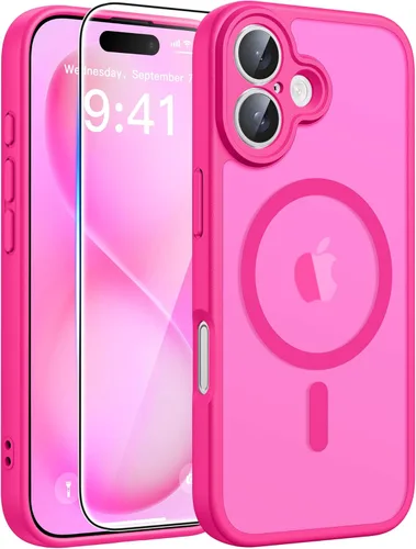 Miniatura 12 de FNTCASE - Funda para iPhone 16 Pro: magnética, mate, translúcida, de grado militar, protectora contra caídas, resistente, fina, duradera y a prueba