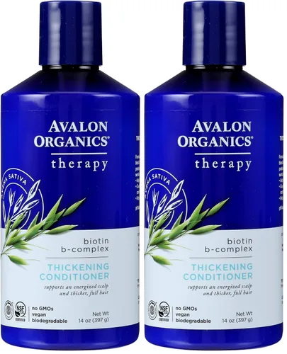 Miniatura 11 de Avalon Organics All Natural Biotin B-Complex - Acondicionador de terapia, 11 onzas líquidas