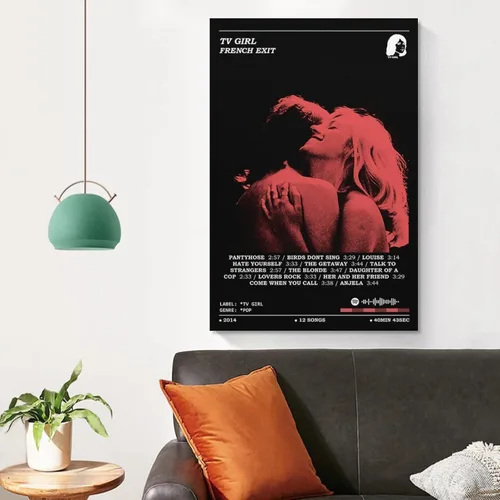 Miniatura 5 de Póster de TV Girl French Exit para habitación estética de los años 90, póster de lienzo para pared, decoración de dormitorio, paisaje, oficina
