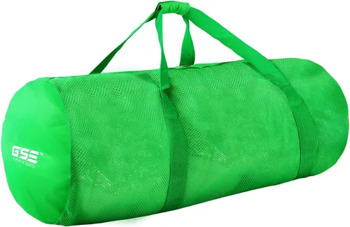 Large Mesh Sports Equipment Duffel Bag, Scuba Bag, Duffle Bag with Zipper for Diving Equipment for Gym Gear, Sports Balls, Scuba Gear, Snorkeling,