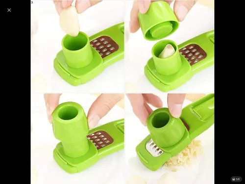 Miniatura 3 de Angel's Peel Lounge Picadora de ajo multiusos y trituradora de ajo, prensa de ajo fácil de apretar, herramienta resistente apta para lavavajillas