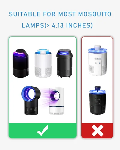 Miniatura 2 de Trampa para mosquitos, tableros de pegamento recargables adhesivos, paquete de 12 unidades, 4.13 pulgadas, se adapta a la mayoría de los modelos