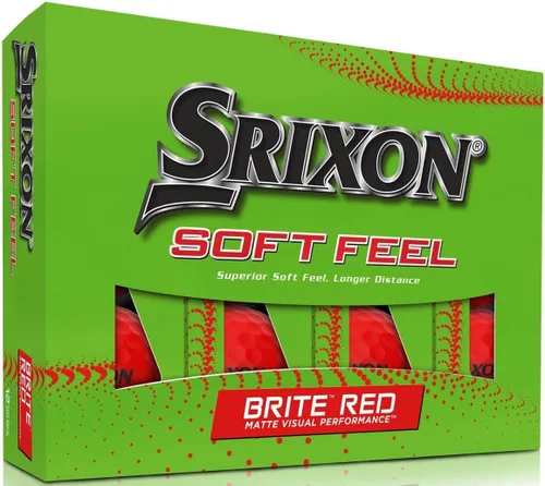 Pelotas de golf Srixon Soft Feel Rojo (Bombshell Red)Brite Red)