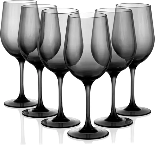 Miniatura 7 de KX-WARE Copas de vino clásicas de acrílico multiusos, copas de vino de tallo de plástico de 19 onzas, juego de 6 multicolor