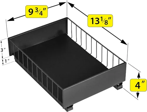 Miniatura 4 de LYNK PROFESSIONAL® Organizador de Gabinete Extraíble, 25.4 cm x 35.6 cm Organizador de Cajones Deslizantes de Nivel Único para Gabinetes de Cocina