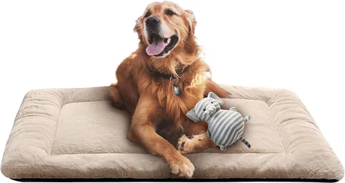 Miniatura 23 de Camas para Perros Almohadilla para Jaula para Perros Medianos/Grandes que se Ajusta a Jaulas de Perros, Almohadilla de Perrera Lavable y Gris