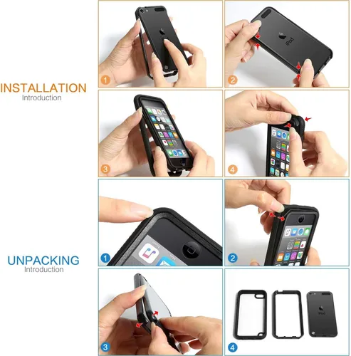Miniatura 9 de IDweel Funda para iPhone 8 Plus/7 Plus, carcasa resistente a prueba de golpes con protector de pantalla integrado, funda híbrida resistente a