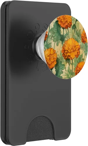 Miniatura 7 de PopSockets PopGrip estándar con diseño de flor de caléndula