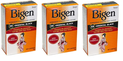 Miniatura 51 de Bigen - Tinte permanente en polvo, marrón medio intenso #56, 0.21 onzas (paquete de 3 unidades)