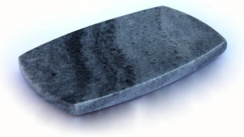 Miniatura 7 de KLEO Jabonera de piedra natural o accesorios de baño para bañera o lavabo (negro con líneas naturales)