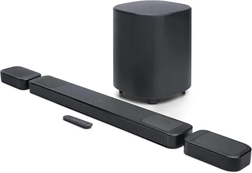 JBL Bar 1000MK2-7.1.4 Sistema de barra de sonido de canales con altavoces envolventes desmontables, MultiBeam 3.0™, Dolby Atmos® y DTS:X®, 480W RMS