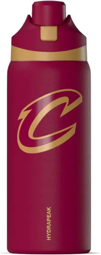Miniatura 33 de Hydrapeak Botella de agua aislada con licencia oficial de la NBA Phoenix Suns Oasis de 32 onzas con tapa de botón y asa integrada, botella deportiva