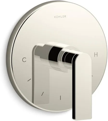Miniatura 3 de Kohler K-T73133-4-CP T73133-4-CP - Moldura termostática compuesta con palanca de manija, válvula no incluida, cromo pulido, 1 unidad