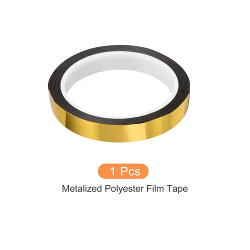 Miniatura 7 de Cinta de película de poliéster metalizado, cinta Washi para decoración de espejo, [para detallar paredes de acento artes gráficas] - 5/8