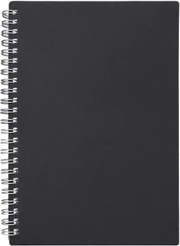 ZZTX Sprial - Cuaderno de papel kraft de tapa blanda con rayas universitarias, planificador de notas encuadernado con alambre, 140 páginas/70 hojas,