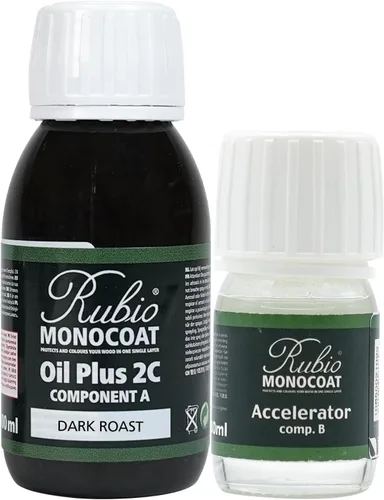 Miniatura 57 de Rubio Monocoat Aceite para Acabado de Madera 175 pies² - Puro Oil Plus 2C Aceite de Linaza para Madera Rápido de Secar, Ecológico para Uso
