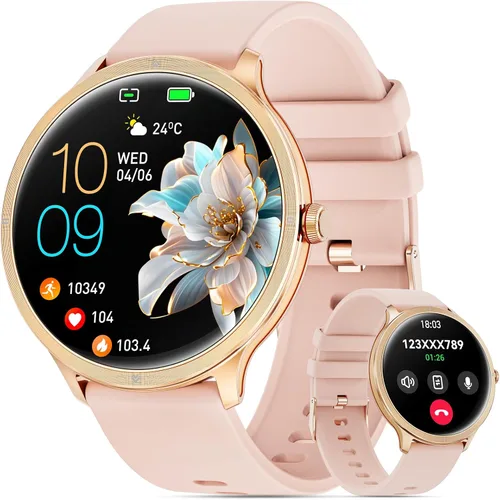 Miniatura 9 de Reloj inteligente, reloj inteligente AMOLED de 1.75 pulgadas para hombres y mujeres (respuesta/hacer llamadas), rastreador de actividad física