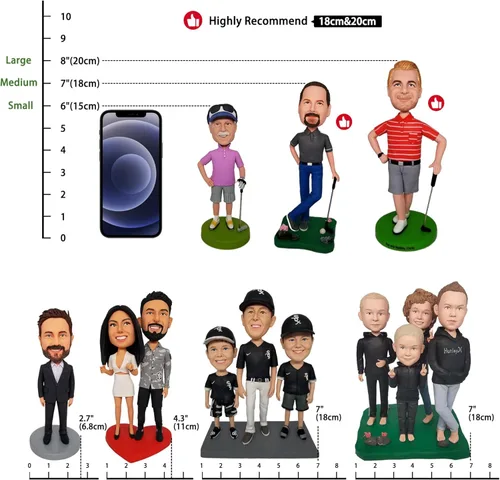 Miniatura 7 de Figura personalizada de Bobble-Heads Muñeca, Taekwondo 6th Dan Man Custom Bobble Head, Figuras de Cabeza Bobble Hecho a mano, Escultura
