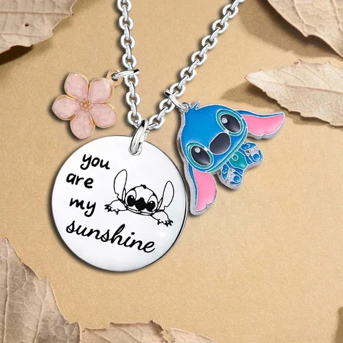 Miniatura 4 de Waeceip Collar de puntada, bonito collar de puntada, regalos para niñas, hija, hijo, amigos, regalos You Are My Sunshine Stitch, decoración