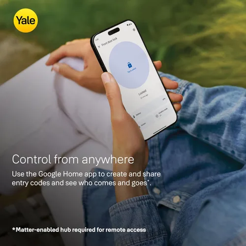 Miniatura 4 de Yale Cerradura Inteligente de Pestillo con Llave Ash con Google Matter, YRD510-MT1-ASH