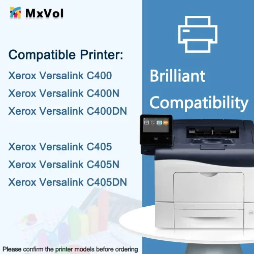 Miniatura 2 de VersaLink C400 C405 Cartucho de tóner de alto rendimiento 106R03512 106R03514 106R03515 106R03513 Reemplazo para Xerox Versa Link C400 C405 C400D