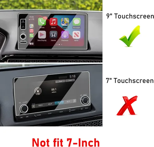 Miniatura 5 de Yumzeco Protector de pantalla compatible con Honda Civic 2022-2025 2023 2024 2025 CRV HRV Pilot Integra de 9 pulgadas, protector de pantalla