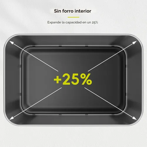Miniatura 9 de EKO Deluxe Mirage-T - Bote de basura rectangular sin contacto con sensor de movimiento de 50 litros/13.2 galones, acabado de acero inoxidable negro