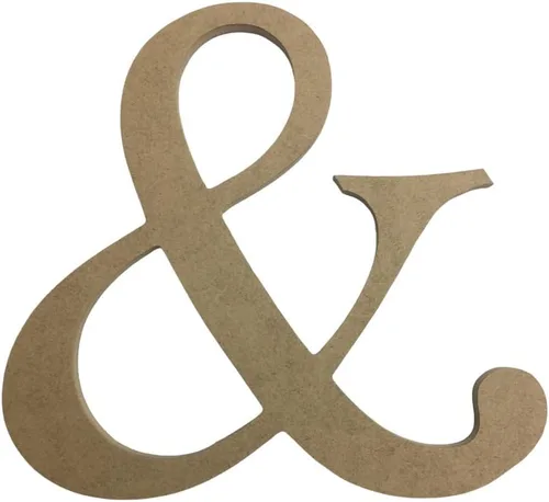 Letra artesanal con monotipo de madera de 3 pulgadas y sin terminar, recorte de monograma de escritura de lujo en blanco en MDF de 1-4 pulgadas