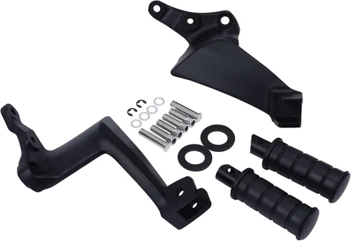 Miniatura 3 de TCT-MOTORPARTS Estriberas de pasajero Pedales Reposapiés de montaje para Boardwalk High Ball Victory Vegas Gunner Highball Kingpin Boardwalk Negro