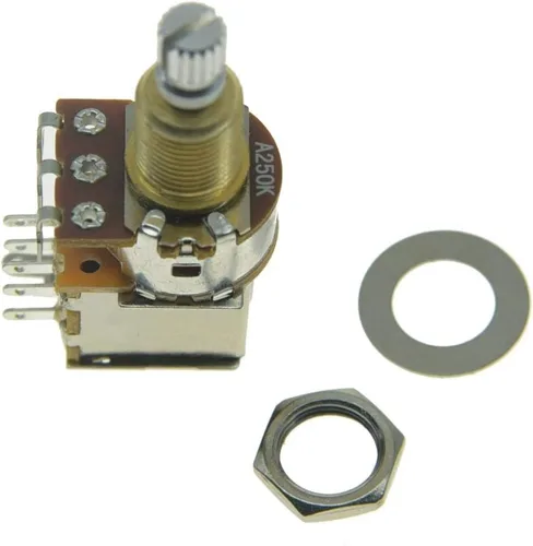 Miniatura 13 de Dopro Potenciómetro de guitarra bajo Push Pot (No Pull Anymore) Audio Taper Guitar Potenciómetro A250K